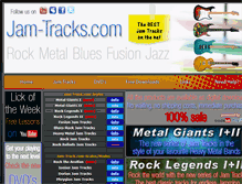 Tablet Screenshot of jam-tracks.com
